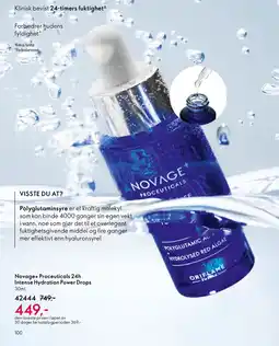 Oriflame NOVAGE+ Proceuticals 24h Intense Hydration Power Drops tilbud