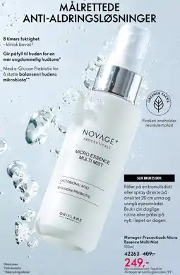 Oriflame NOVAGE+ Proceuticals Micro Essence Multi Mist tilbud
