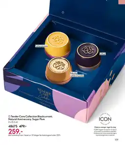 Oriflame TENDER CARE COLLECTION Blackcurrant, Natural Anniversary, Sugar Plum tilbud