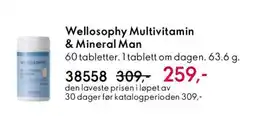Oriflame WELLOSOPHY Multivitamin & Mineral Man tilbud