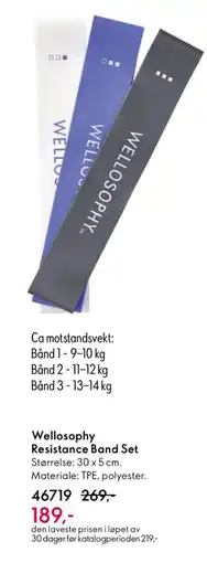 Oriflame WELLOSOPHY Resistance Band Set tilbud