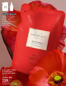 Oriflame ESSENSE&CO. Poppy & Vanilla Hand & Body Wash Refill tilbud
