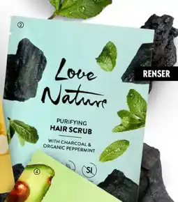 Oriflame LOVE NATURE Purifying Hair Scrub with Charcoal & Organic Peppermint tilbud
