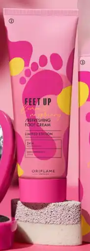 Oriflame FEET UP Lemon & Raspberry /Refreshing Foot Cream tilbud