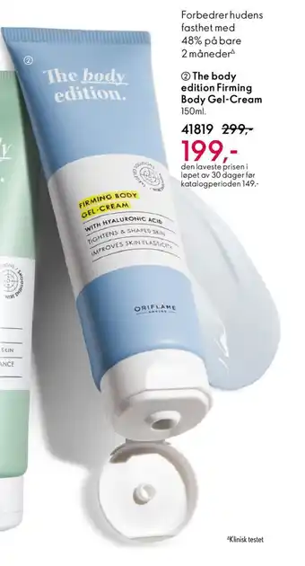 Oriflame THE BODY EDITION Firming Body Gel-Cream tilbud