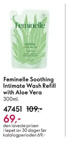 Oriflame FEMINELLE Soothing Intimate Wash Refill with Aloe Vera tilbud