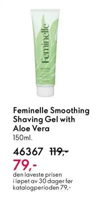 Oriflame FEMINELLE Smoothing Shaving Gel with Aloe Vera tilbud
