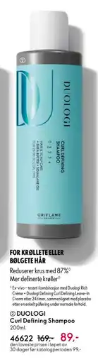 Oriflame DUOLOGI Curl Defining Shampoo tilbud