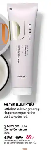 Oriflame DUOLOGI Light Creme Conditioner tilbud
