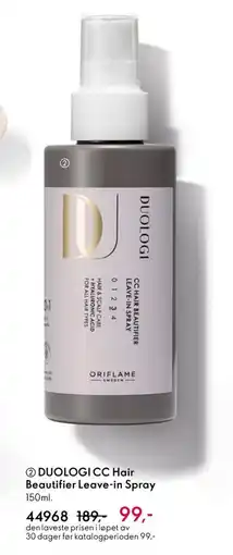 Oriflame DUOLOGI CC Hair Beautifier Leave-in Spray tilbud