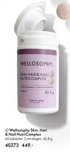Oriflame WELLOSOPHY Skin, Hair & Nail NutriComplex tilbud