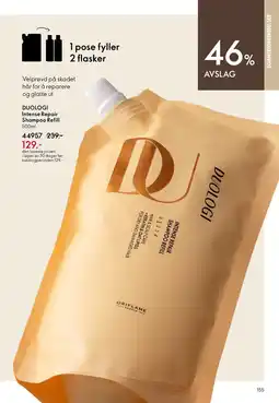 Oriflame DUOLOGI Intense Repair Shampoo Refill tilbud