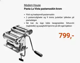 Kitch'n Modern House Pasta La Vista pastamaskin krom tilbud