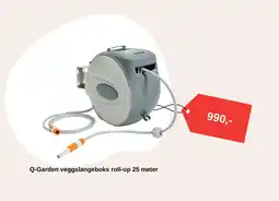 Montér Q-Garden veggslangeboks roll-up tilbud