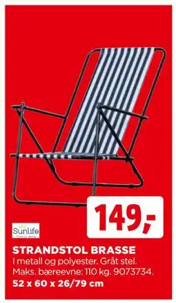 jem & fix STRANDSTOL BRASSE tilbud