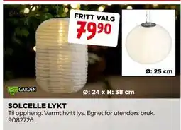 jem & fix SOLCELLE LYKT tilbud
