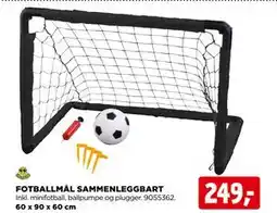 jem & fix FOTBALLMÅL SAMMENLEGGBART tilbud