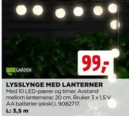 jem & fix LYSSLYNGE MED LANTERNER tilbud