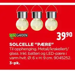 jem & fix SOLCELLE PÆRE tilbud