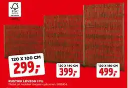 jem & fix RUSTIKK LEVEGG I PIL tilbud