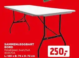 jem & fix SAMMENLEGGBART BORD tilbud