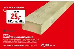 jem & fix FURU KONSTRUKSJONSVIRKE tilbud