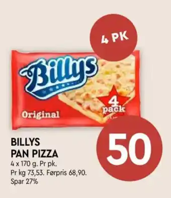 Coop Mega Billys pan pizza tilbud