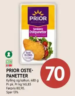 Coop Mega Prior Oste- panetter tilbud