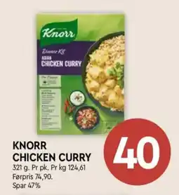 Coop Mega Knorr chicken curry tilbud