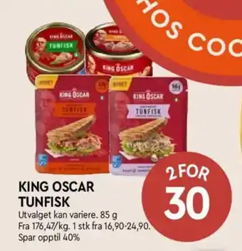 Coop Mega King Oscar tunfisk tilbud
