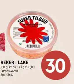 Coop Mega Reker i lake tilbud