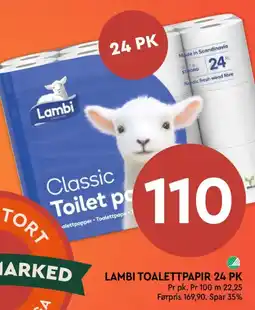 Coop Mega Lambi toalettpapir 24 pk tilbud
