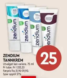 Coop Mega Zendium Tannkrem tilbud