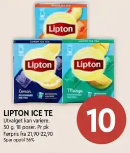 Coop Mega Lipton Ice te tilbud