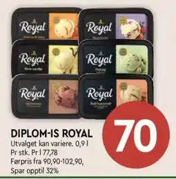 Coop Mega Diplom-Is royal tilbud
