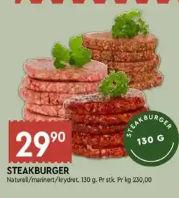 Coop Mega Steakburger tilbud