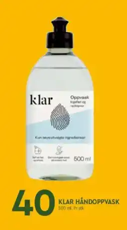 Coop Mega Klar Håndoppvask tilbud