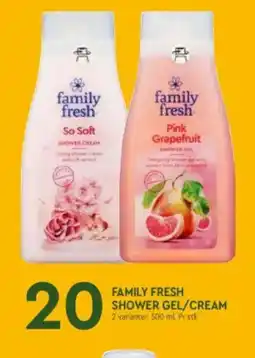 Coop Mega Family Fresh shower gel/cream tilbud