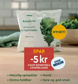 Coop Mega Coop reindyrka crispiblader tilbud