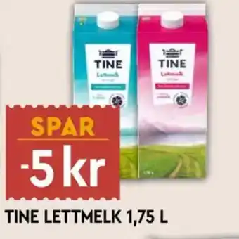 Coop Mega Tine lettmelk tilbud