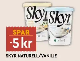 Coop Mega Skyr naturell/vanilje tilbud