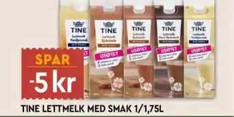 Coop Mega Tine lettmelk med smak tilbud