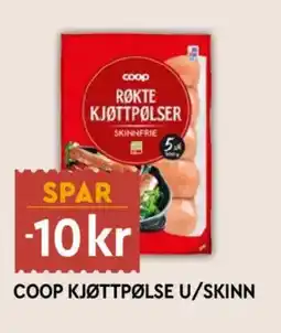 Coop Mega Coop kjøttpølse u/skinn tilbud