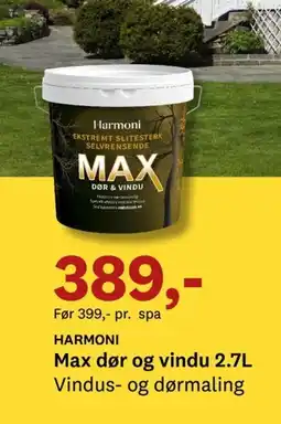 Bygger'n HARMONI Max dør og vindu tilbud