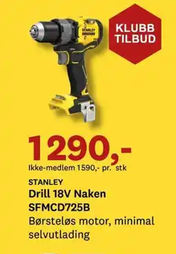 Bygger'n STARLEY Drill 18V Naken SFMCD725B tilbud