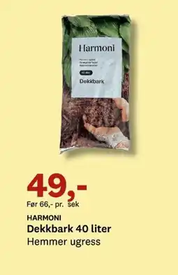 Bygger'n HARMONI Dekkbark tilbud
