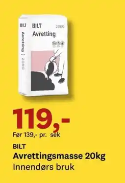 Bygger'n BILT Avrettingsmasse tilbud