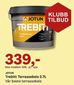 Bygger'n JOTUN Trebitt Terrassebeis tilbud