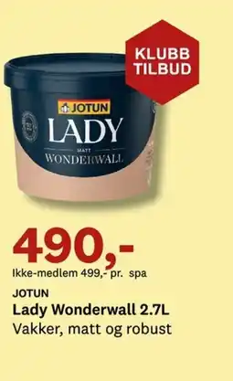 Bygger'n JOTUN Lady Wonderwall tilbud