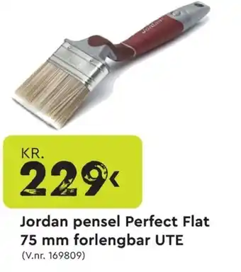 Jordan pensel Perfect Flat 75 mm forlengbar UTE